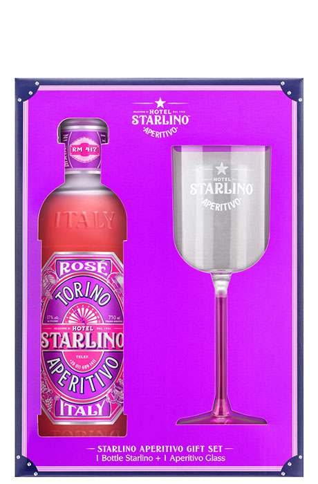 Starlino Hotel PINK Aperitivo - Zestaw ze szklanką